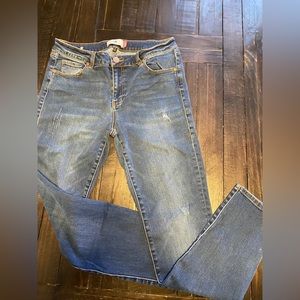CAbi Original Wash Distressed Skinny Jeans  Style number 3752  Size 12